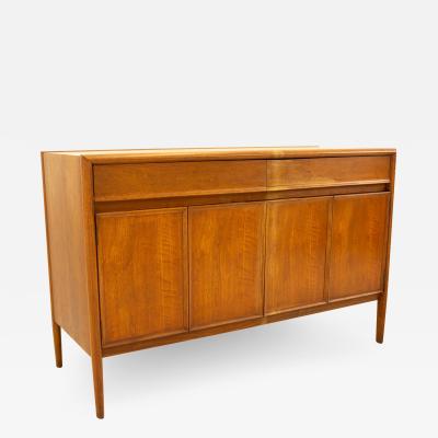 Barney Flagg for Drexel Parallel 2 Drawer Walnut Sideboard Buffet Credenza