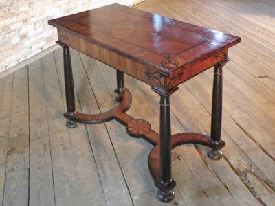 Baroque 17th Century Italian or Maltese Marquetry Center table or Desk