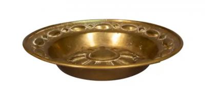 Baroque Brass Alms Plate
