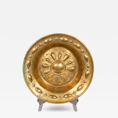 Baroque Brass Alms Plate