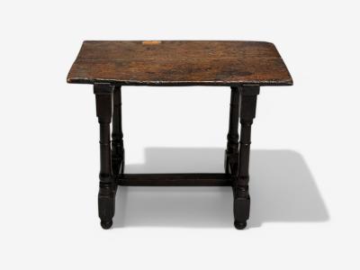 Baroque Continental Oak Rustic Side Table 17th C 