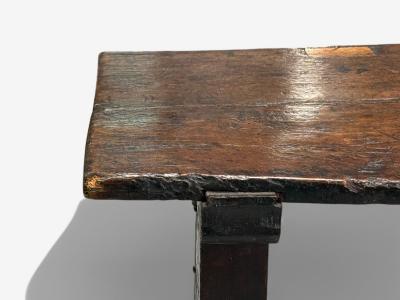 Baroque Continental Oak Rustic Side Table 17th C 