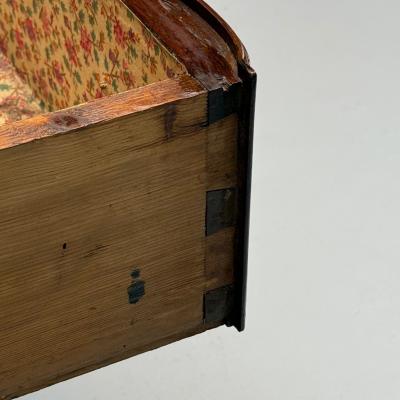 Baroque French Louis XV Provincial Cabinet Walnut Patinated Brass 18th C 