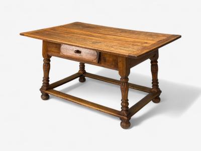 Baroque Oak Console or Center Table France 18th C