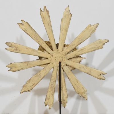Baroque Style Giltwood Sunburst with Angelheads Italy Circa 1880 1900