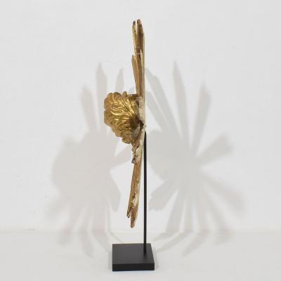 Baroque Style Giltwood Sunburst with Angelheads Italy Circa 1880 1900