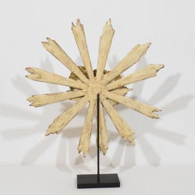 Baroque Style Giltwood Sunburst with Angelheads Italy Circa 1880 1900