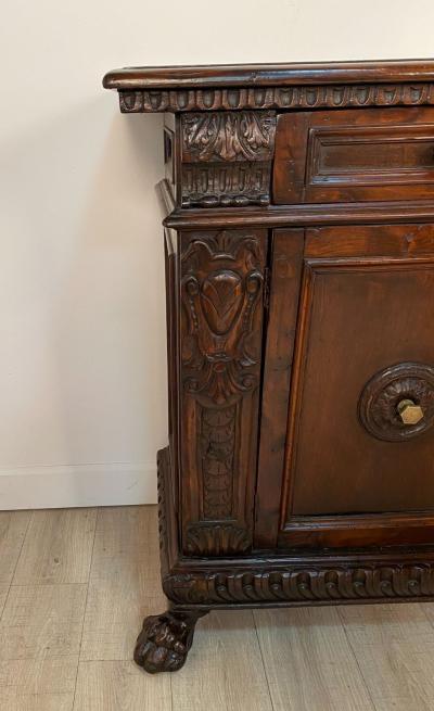 Baroque Style Walnut Credenza in 17th Century Style circa 1870