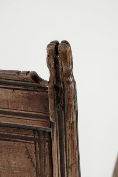 Baroque Swedish Armchair Hand Carved from Beechwood and Ash