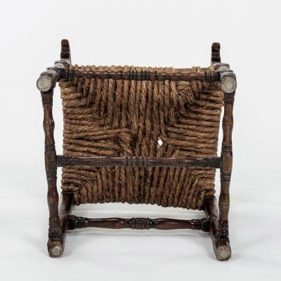 Baroque Swedish Armchair Hand Carved from Beechwood and Ash