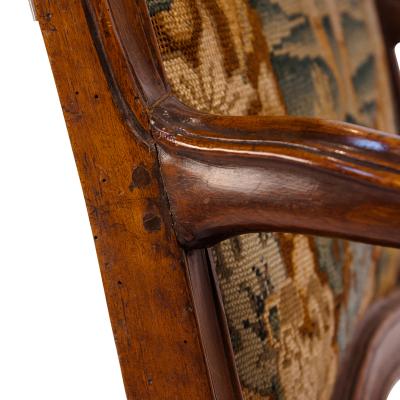 Baroque Walnut Armchair Italy circa 1770
