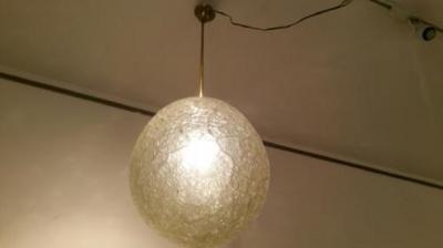 Barovier Art Deco Art Glass Ball Pendant