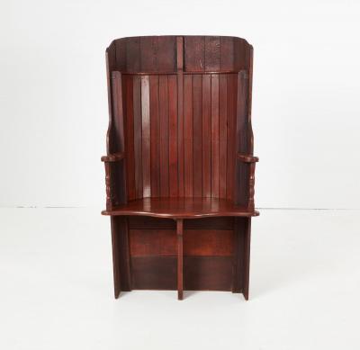 Barreled Back Wherry Chair