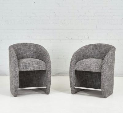 Barrell Chair Counter Stools Postmodern Preview 1990