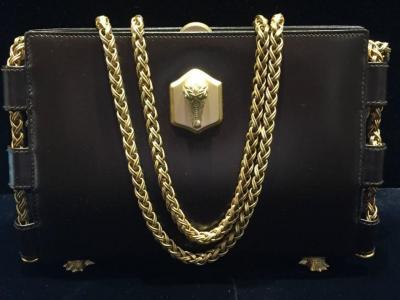 Barry Kieselstein Cord Barry Kieselstein Cord Brown Lux Leather Extra Long Double Chain Poc