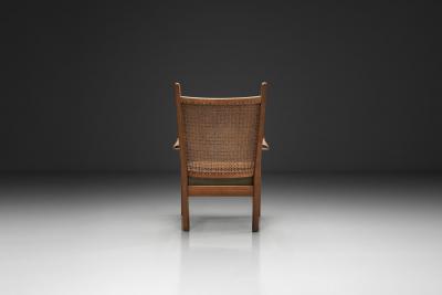 Bas Van Pelt Cane Back Armchair by Bas van Pelt Attr The Netherlands 1940s