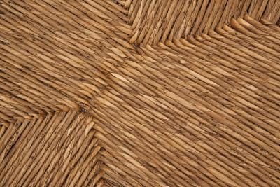 Bas Van Pelt High Back Chair with Wicker Seat by Bas van Pelt The Netherlands 1940s