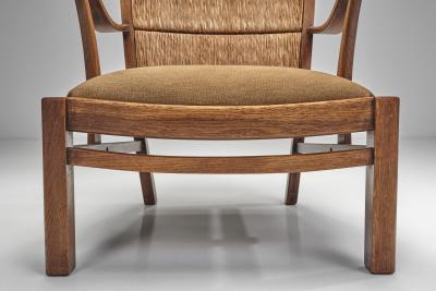 Bas Van Pelt Pair of Dutch Wicker High Back Armchairs by Bas van Pelt The Netherlands 1940s