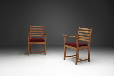 Bas Van Pelt Pair of Haagse School Armchairs by Bas Van Pelt The Netherlands ca 1930s
