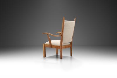 Bas Van Pelt Upholstered Armchair by Bas Van Pelt for My Home The Netherlands 1940s
