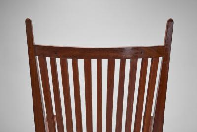 Bas Van Pelt Wooden Armchair with Upholstered Seat by Bas van Pelt The Netherlands 1940s