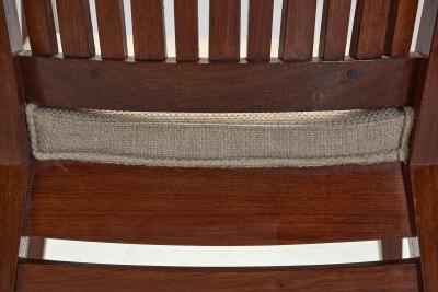 Bas Van Pelt Wooden Armchair with Upholstered Seat by Bas van Pelt The Netherlands 1940s