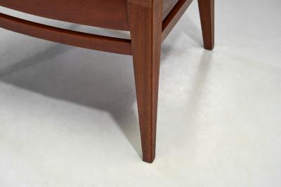 Bas Van Pelt Wooden Armchair with Upholstered Seat by Bas van Pelt The Netherlands 1940s