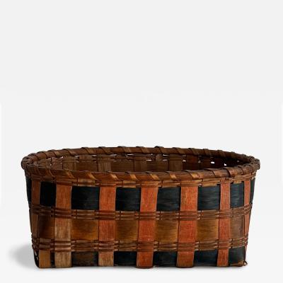 Basket Native American Northeastern Woodlands mid 19th century