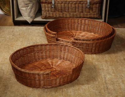 Basketweave Oval Pet Bed