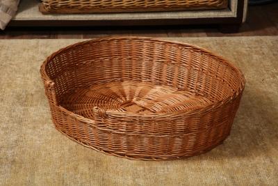 Basketweave Oval Pet Bed