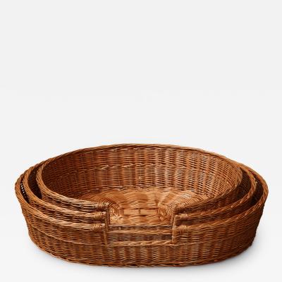 Basketweave Oval Pet Bed