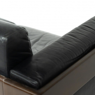 Bastiano Sofa by Tobia Scarpa for Knoll leather and Wood Italy 1962