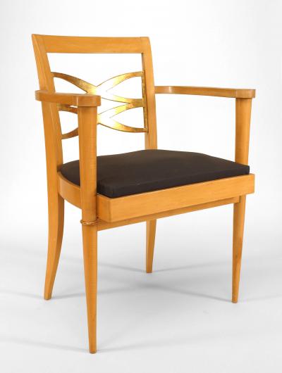 Batistin Spade French Sycamore Arm Chair