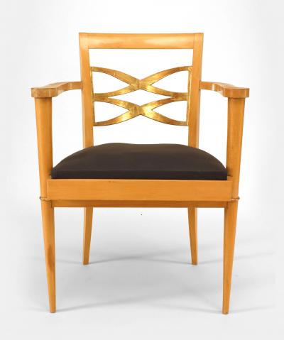 Batistin Spade French Sycamore Arm Chair