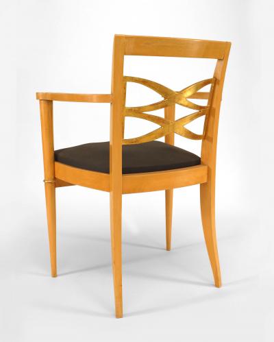 Batistin Spade French Sycamore Arm Chair