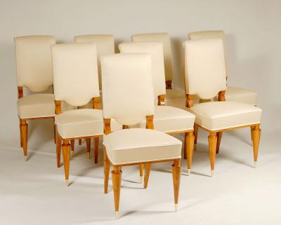 Batistin Spade Set of Eight Dining Chairs by Batastin Spade