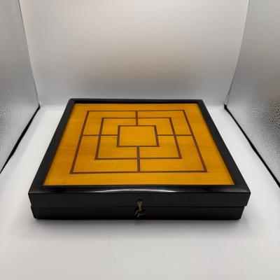 Bauhaus Games Box Chess Nine Mens Morris and Backgammon Germany circa 1920