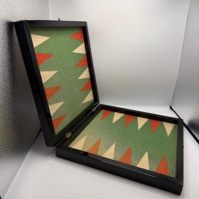 Bauhaus Games Box Chess Nine Mens Morris and Backgammon Germany circa 1920