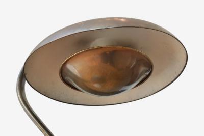 Bauhaus Mid Century Modern Desk Lamp Gilt Metal Germany 1930s