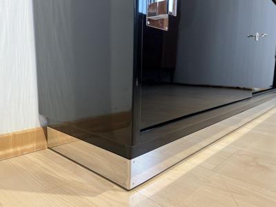 Bauhaus Office Cabinet Black Lacquer Mahogany Germany circa 1930