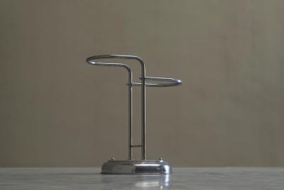 Bauhaus Style Umbrella Stand in Crome Plated Brass 1960s