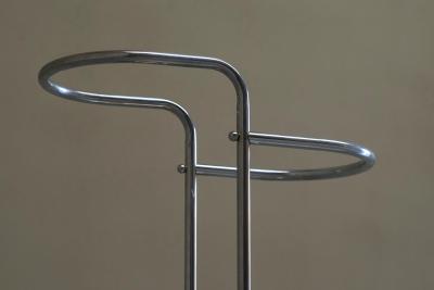 Bauhaus Style Umbrella Stand in Crome Plated Brass 1960s