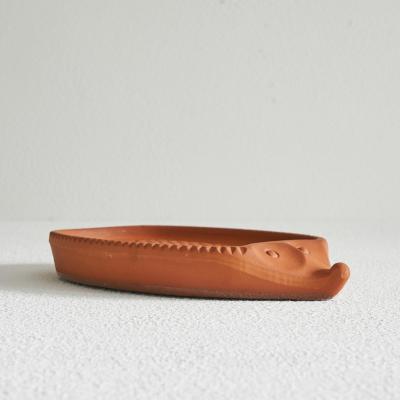 Bay Keramik Midcentury Hedgehog Bowl in Terracotta