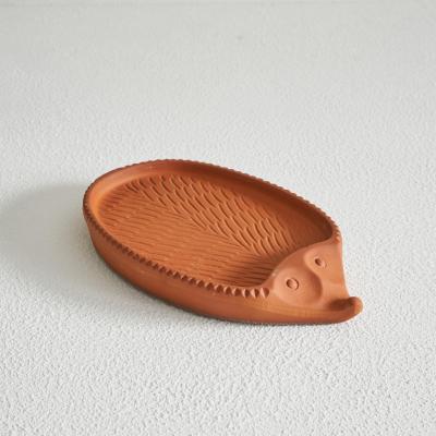 Bay Keramik Midcentury Hedgehog Bowl in Terracotta