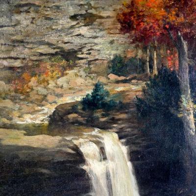 Bayard Henry Tyler IMPRESSIONIST AUTUMN LANDSCAPE by Bayard Henry Tyler Oil on canvas Framed