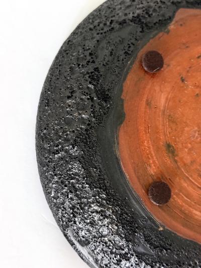 Beatrice Beato Wood Ceramic Bowl with Bespoken Volcanic Glaze by Beatrice Wood