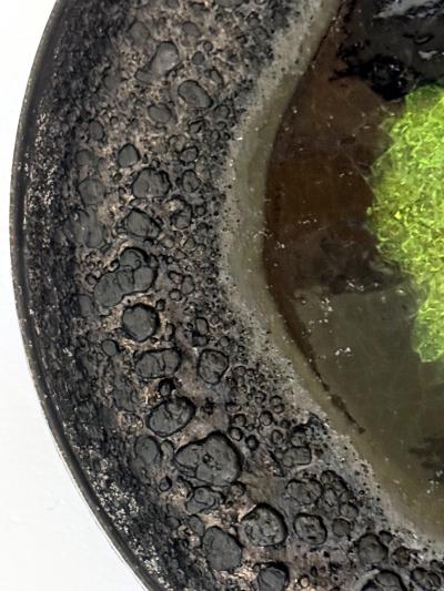 Beatrice Beato Wood Ceramic Bowl with Bespoken Volcanic Glaze by Beatrice Wood
