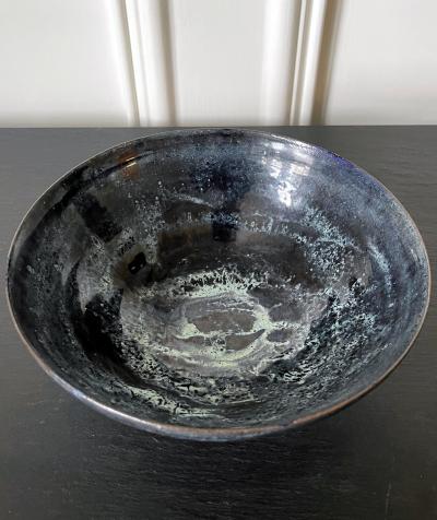 Beatrice Beato Wood Ceramic Bowl with Expressive Glaze by Beatrice Wood