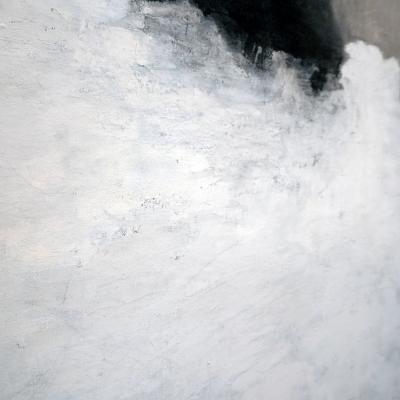 Beatrice Pontacq BLACK CLOUDS ON WHITE BACKGROUND III