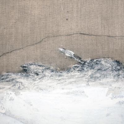 Beatrice Pontacq BLACK CLOUDS ON WHITE BACKGROUND III